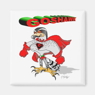 Habicht Cartoon Magnet