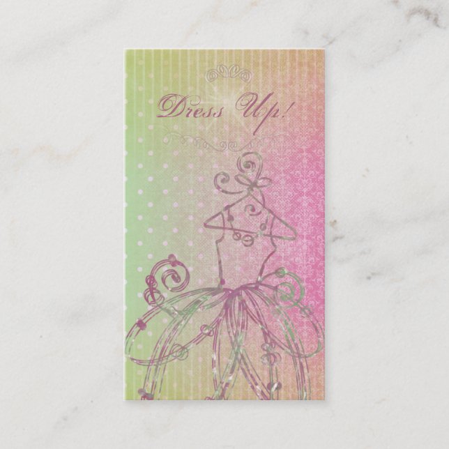 Habille-toi ! Cartes de visite (Devant)