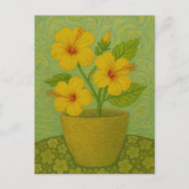 Habiscus Postcard Postkarte