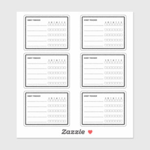 Habit Tracker Planner Aufkleber