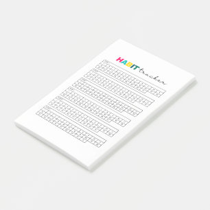 Habit Tracker Planner Journal Post-it Klebezettel