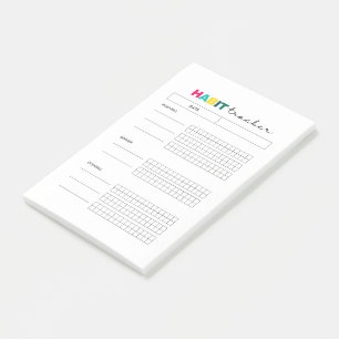 Habit Tracker Planner Journal Post-it Klebezettel