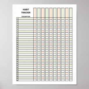 Habit Tracker Poster