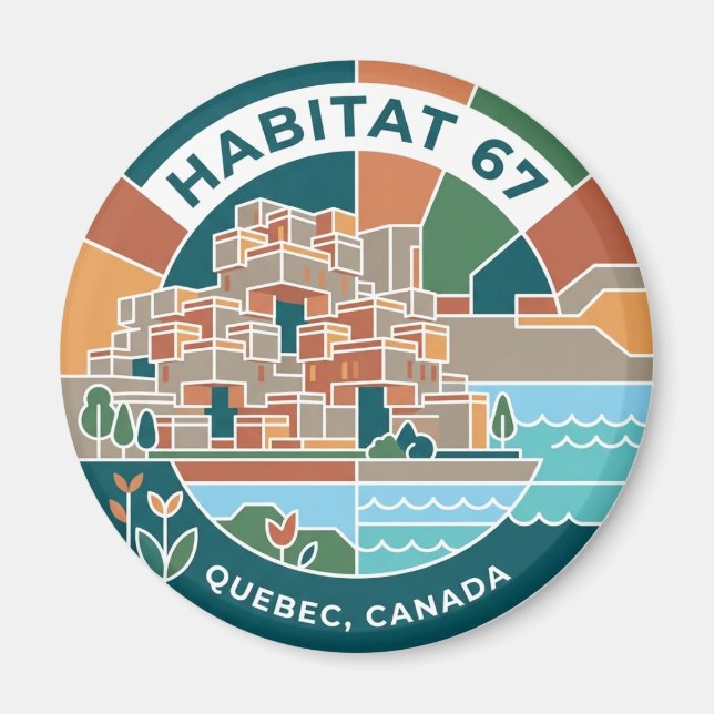 Habitat 67 Kanada Magnet (Vorne)