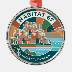 Habitat 67 Kanada Ornament Aus Metall