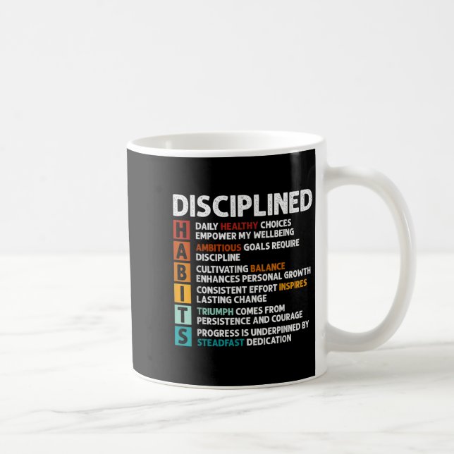 Habits Definition Motivierend Angebotsbestätigunge Kaffeetasse (Rechts)
