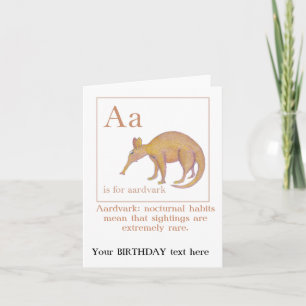 Habitudes nocturnes Carte de voeux Anniversaire