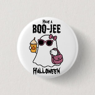 Habt ein Boo-jee Halloween-Gespenst Button