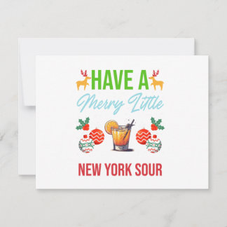 Habt ein frohes kleines New York Sour Weihnachtsfe