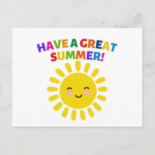 Habt einen großartigen Sommer Postkarte