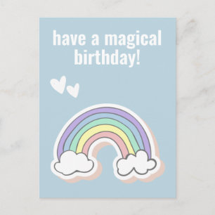 Habt einen magischen Geburtstag, süße Kinder Einho Postkarte