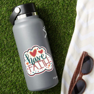 Habt einen trendy Sticker für das Glaubensherz