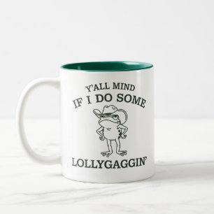 Habt ihr was dagegen, wenn ich ein bisschen heruma zweifarbige tasse