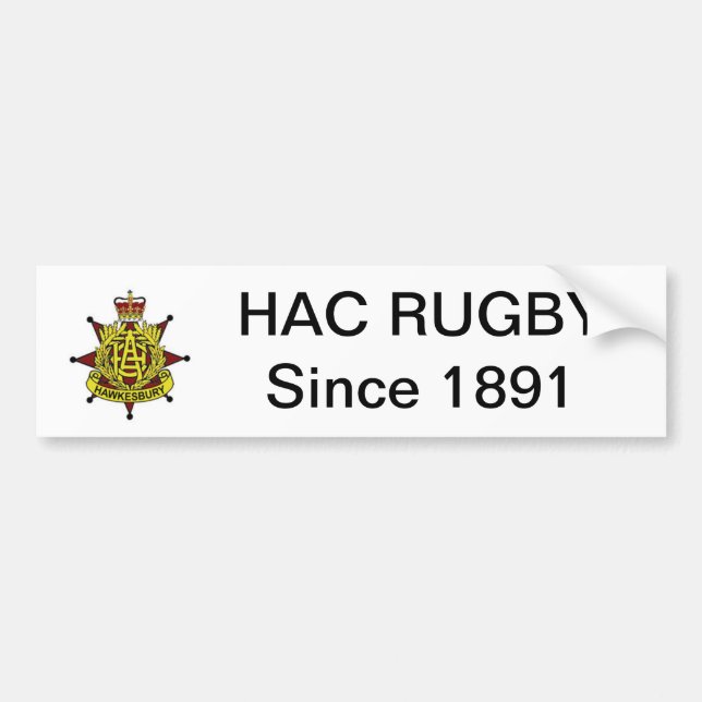 HAC Rugby-Autoaufkleber Autoaufkleber (Vorne)