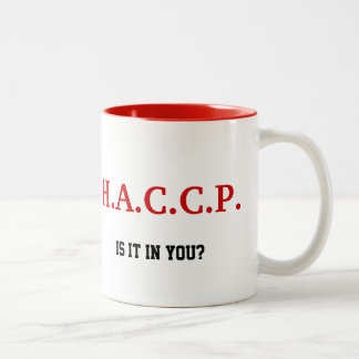 HACCP TASSEN-ROT ZWEIFARBIGE TASSE