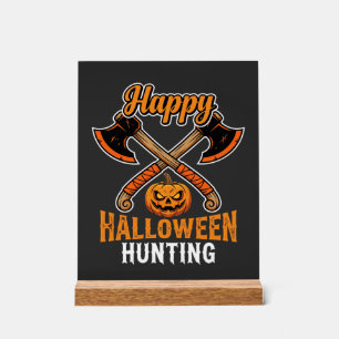 Hache croisée de chasse Halloween Jack O Lantern