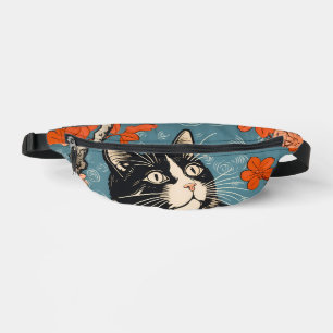 Hachiware Neko (Tuxedo Cat) Custom Bauchtasche