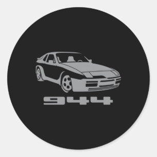 Hack Racing 944 944 Gray Small Runder Aufkleber