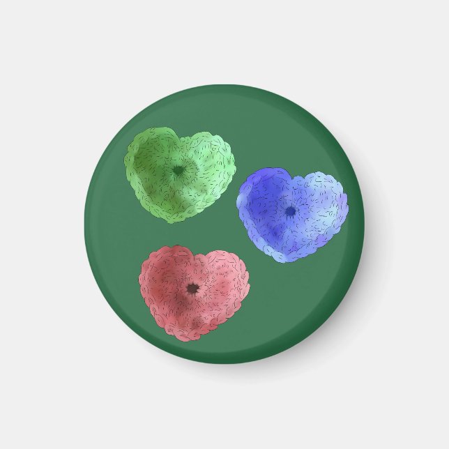 Häckelherzen Magnet (Vorne)