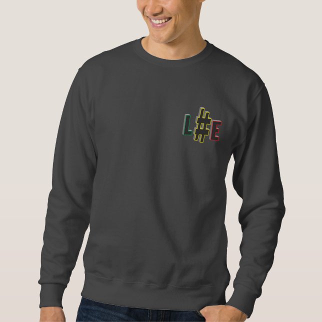 Hacken Sie Umbauleben rasta FarbCrew sml Logo Sweatshirt (Vorderseite)
