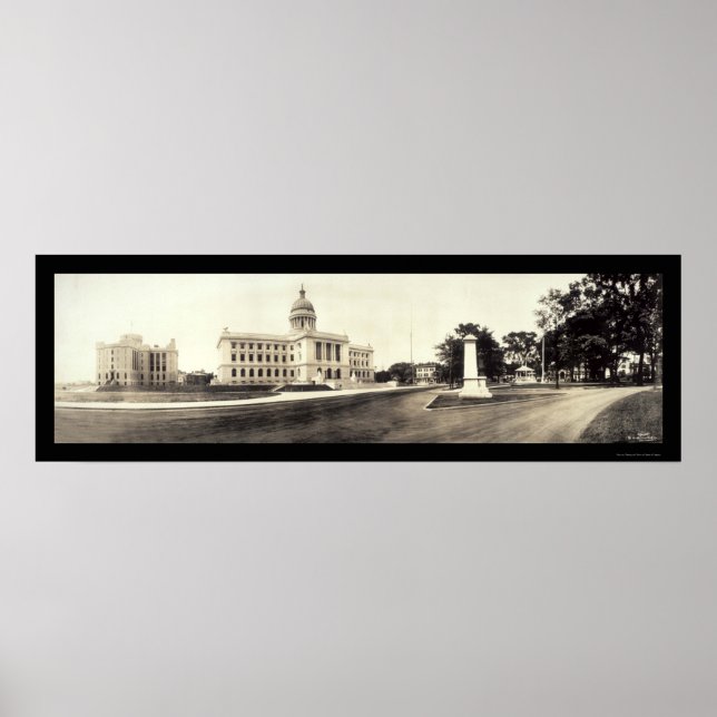 Hackensack, NJ Court Foto 1913 Poster (Vorne)