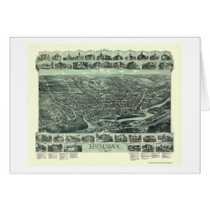 Hackensack, NJ panoramische Karte - 1896