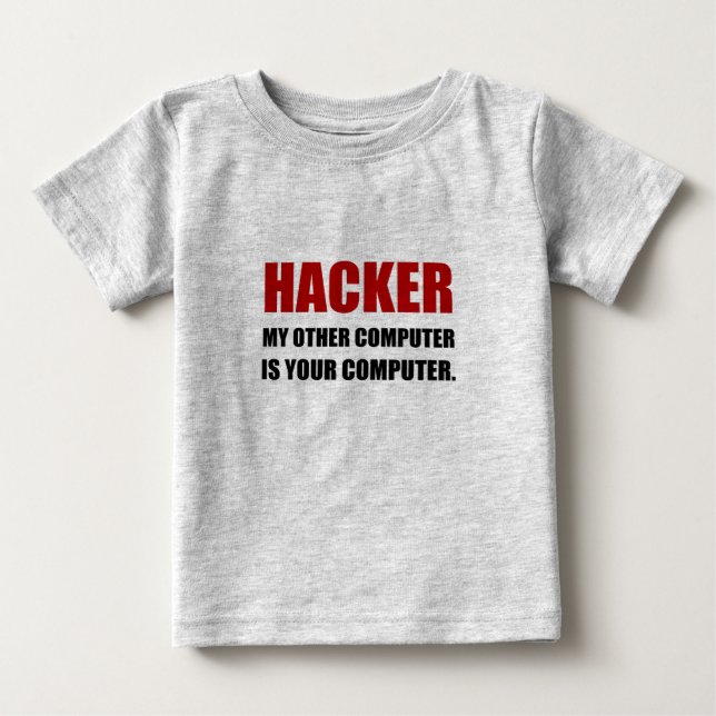 Hacker Anderer Computer Baby T-shirt (Vorderseite)