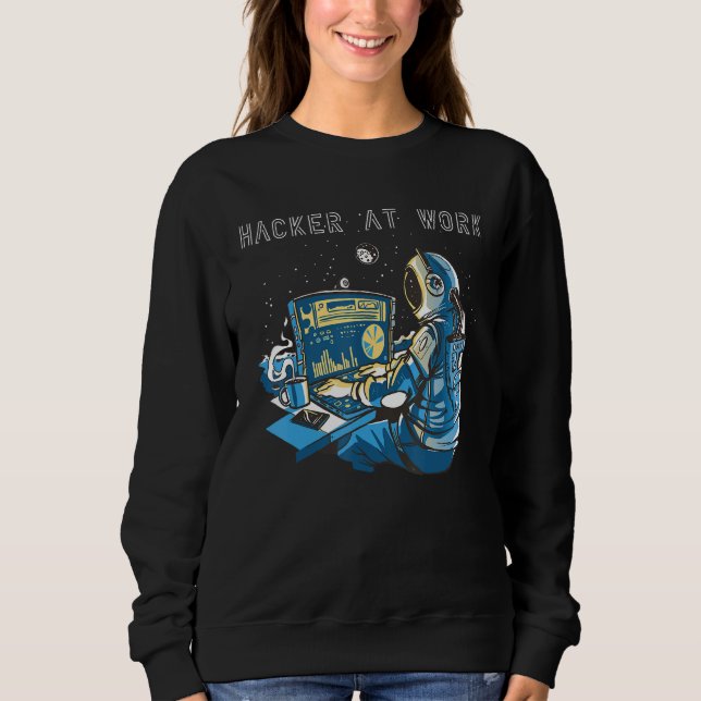 Hacker at work 2 sweatshirt (Vorderseite)
