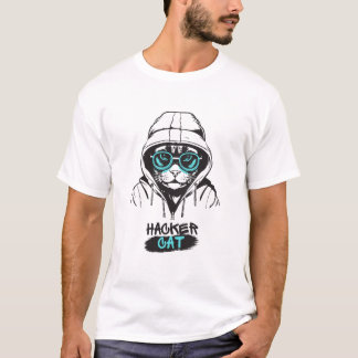 Hacker Cat T - Shirt