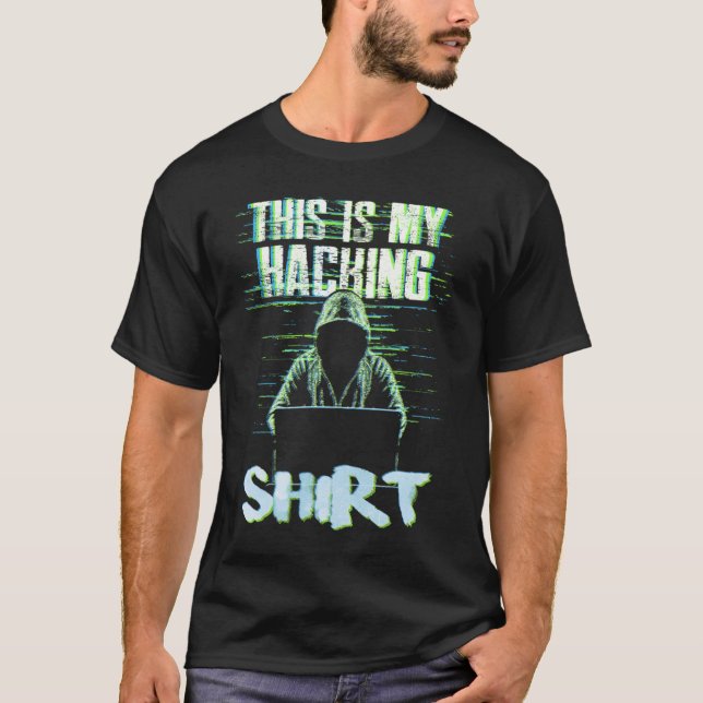 Hacker Computer Hacking T-Shirt (Vorderseite)