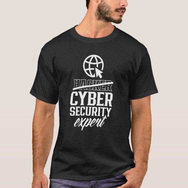 Hacker Cyber Security Expert Computer Hack It Hack T-Shirt (Vorderseite)