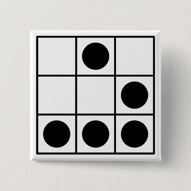 Hacker-Emblem Button (Vorderseite)