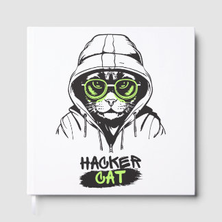 Hacker-Katze-Cyber-Gamer-Coder-Lustige-Tech Gästebuch