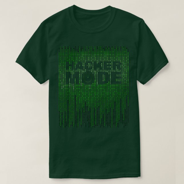 Hacker Mode Cool Cybersecurity T-Shirt (Design vorne)
