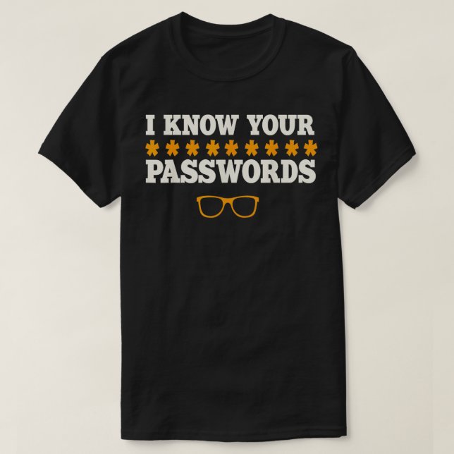 Hacker Password Computer Coder Software Engineer H T-Shirt (Design vorne)