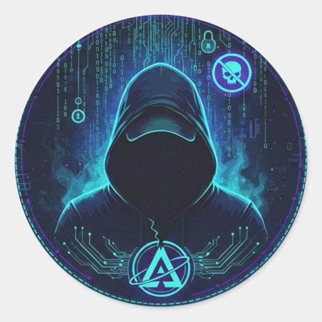 Hacker Sticker (Vorderseite)