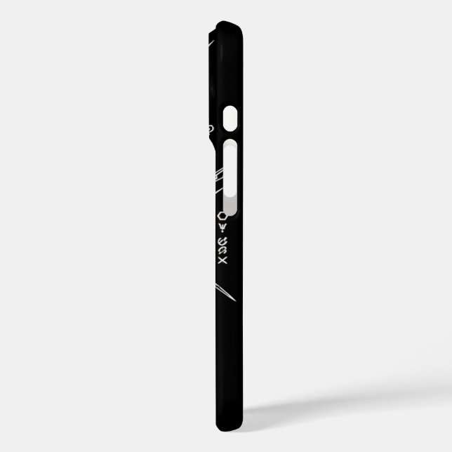 Hacker-Telefon iPhone 16 Hülle (Rückseite / Links)