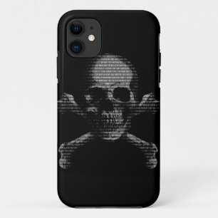 Hacker-Totenkopf mit gekreuzter Knochen Case-Mate iPhone Hülle