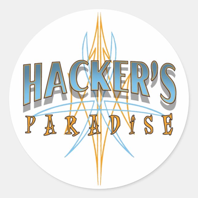 Hacker's Paradise Stickers (Vorderseite)