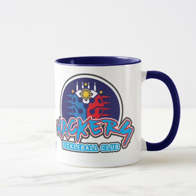 HACKERS Pickleball Club Logo Mug (Droite)