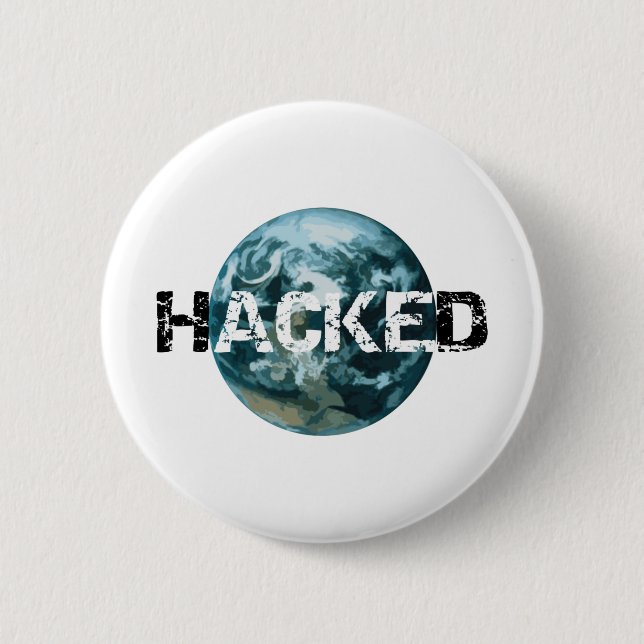 Hacket Planet Erde Button (Vorderseite)