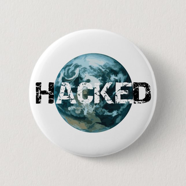 Hacket Planet Erde Button (Vorderseite)