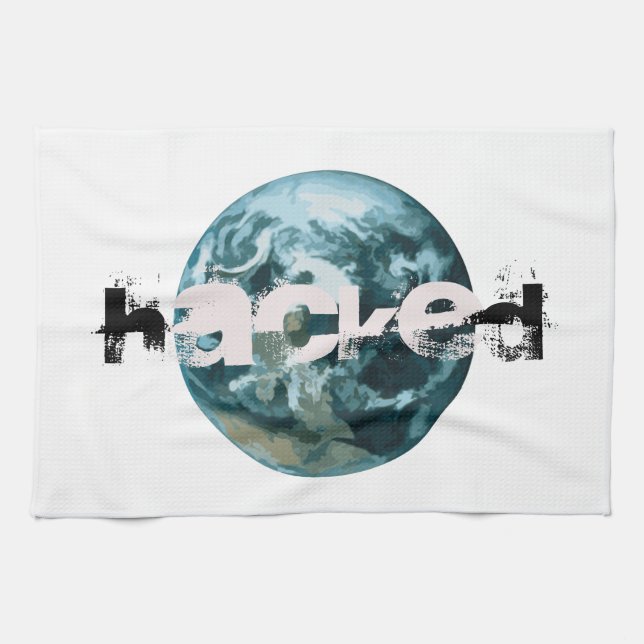 Hacket Planet Erde Handtuch (Horizontal)