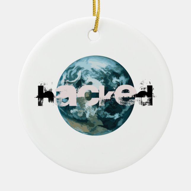 Hacket Planet Erde Keramik Ornament (Vorne)