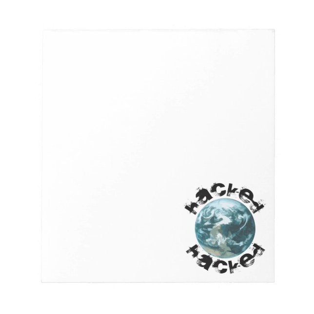 Hacket Planet Erde Notizblock (Vorderseite)
