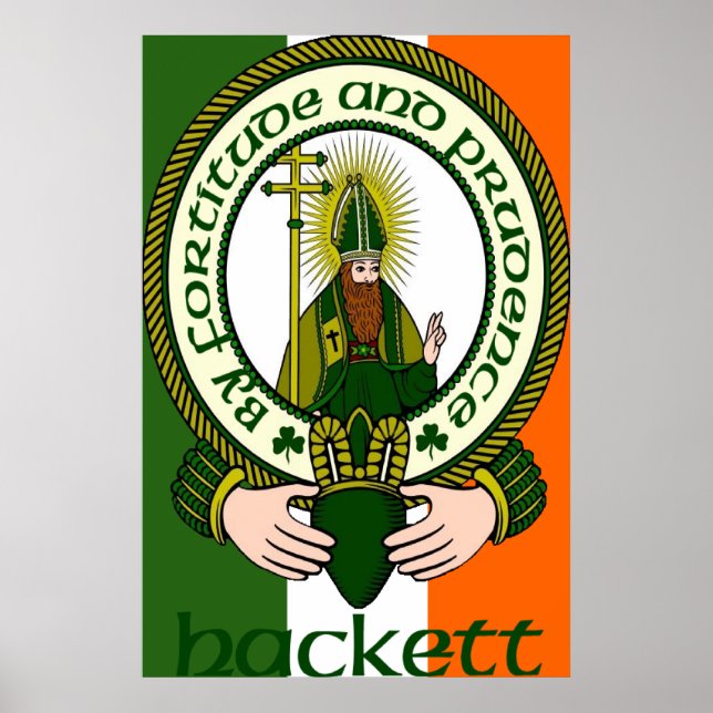 Hackett Clan Motto Print Poster (Vorne)