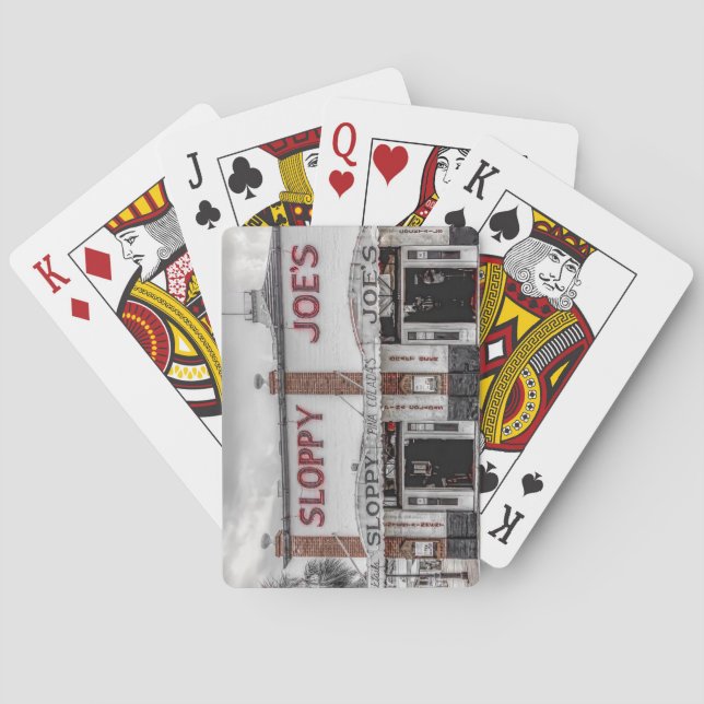 Hackfleisches mit Soße Spielkarten Key Wests (Rückseite)