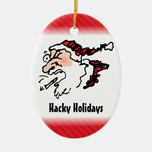 Hackin Santa Lustiger Cartoon Keramik Ornament