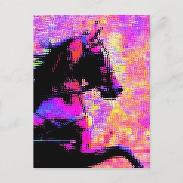 Hackney in Harness Postkarte (Vorderseite)