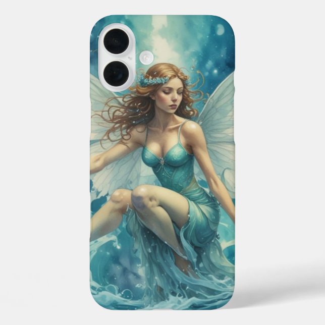 Hada de Acuario iPhone 16 Plus Hülle (Rückseite)